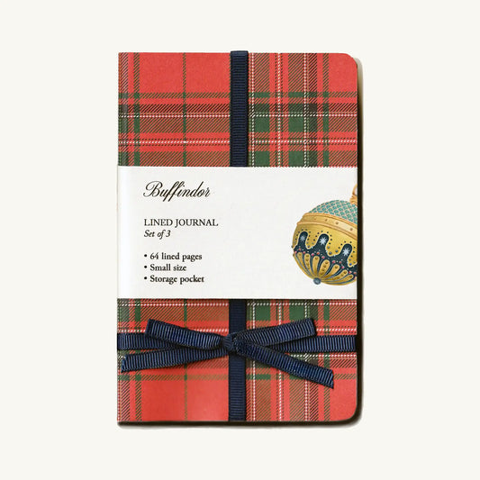 Buffindor's Lined Journal Set of 3 - Tartan