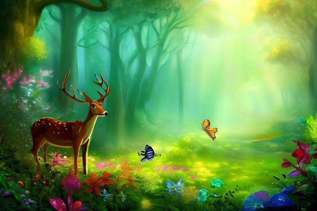 deer in the forest